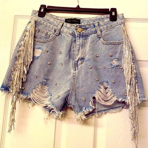 Boutique Shop Michelle Fringe Short